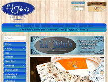 Tablet Screenshot of liljohnsbigandtall.com